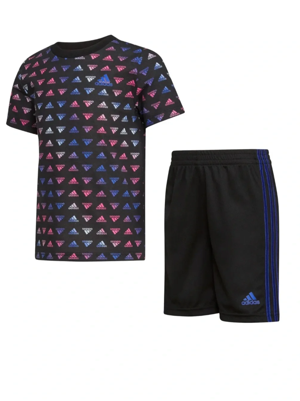 Adidas Logo T-Shirt and Shorts Set